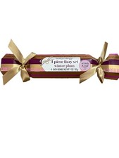 New 4 Piece Bath Bomb Fizzy Set Winter Plum
