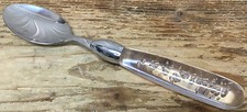 1 Oval Soup Spoon Lucite Controlled Bubbles M...