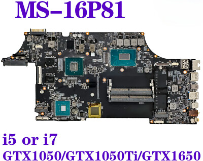 For MSI MS-16P8 GL63 Laptop Motherboard i5 i7 8th/9th Gen