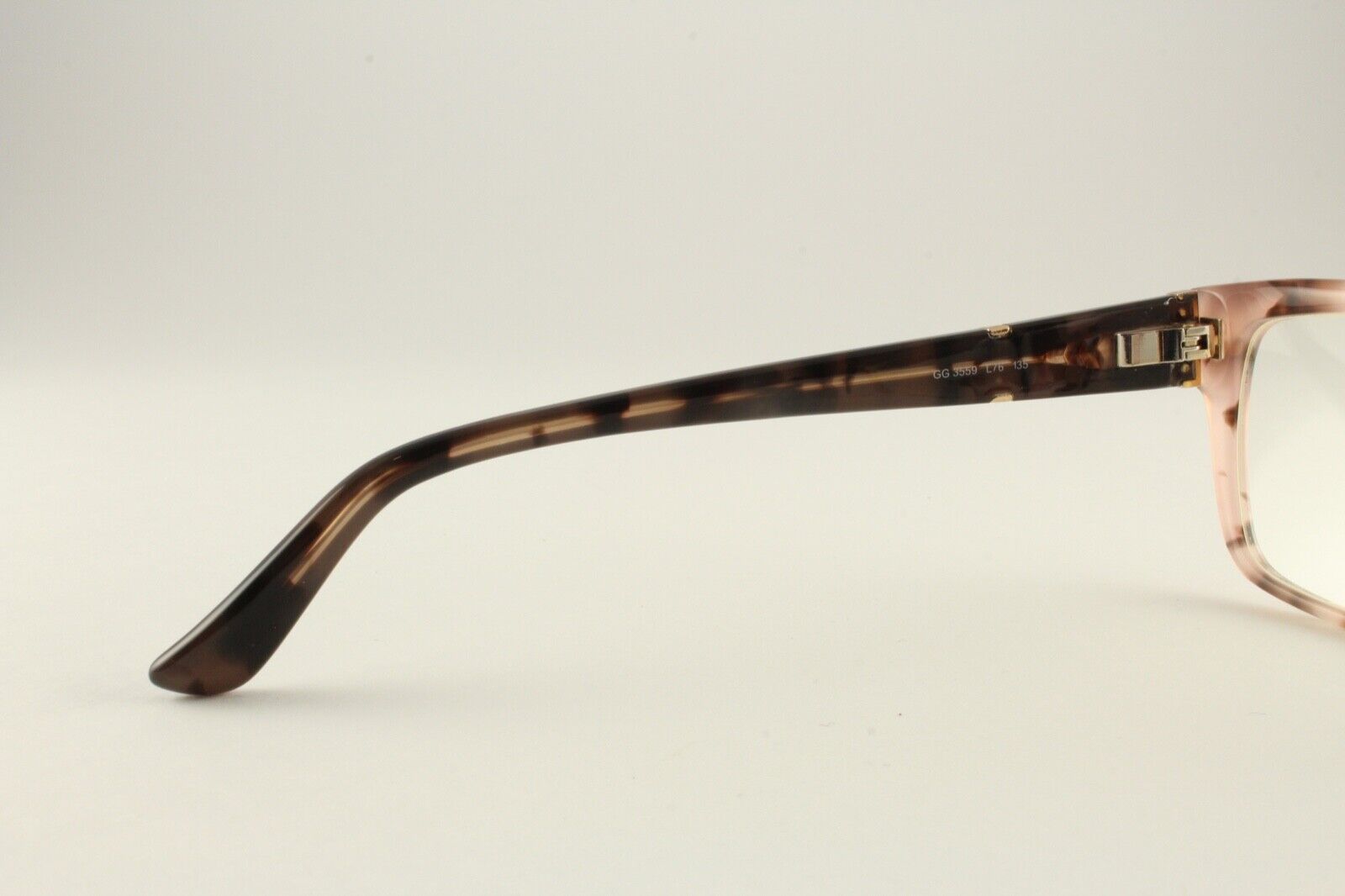 Authentic Gucci GG 3559 L76 Pink Brown Havana 55mm Glasses Frames Italy  RX-able