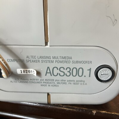VINTAGE RARE Altec Lansing ACS300.1 2.1 PC Foldable Speaker System