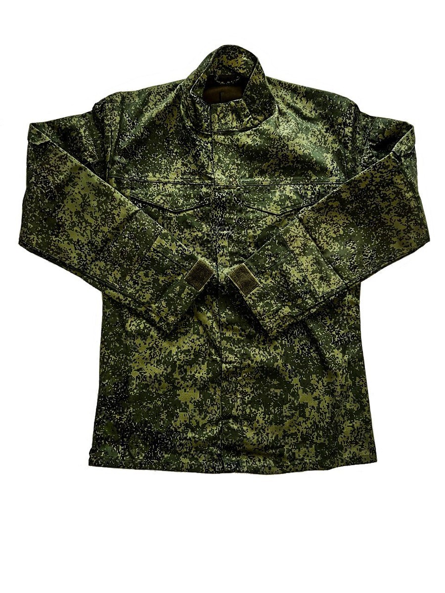DEADSTOCK 00's Russian軍 Cook Shirts JKT CAMO HQ - Russian KKO Urban Blue CAMO Mens T-shirt