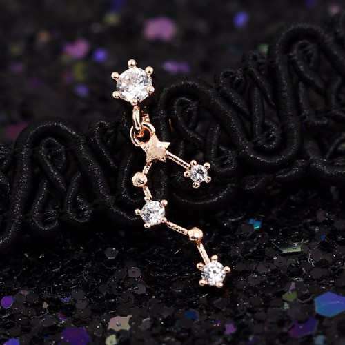 Gem Crystal Ear Cartilage Helix Ring Bar Stud Ear Cuff Climber Piercing Earring - Picture 128 of 268