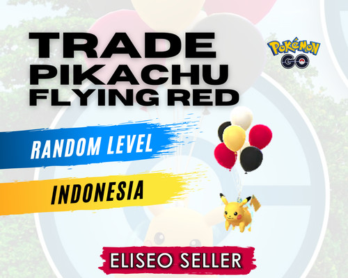 Pikachu Flying Red - Pokemon Pikachu Balloons Indonesia GO - Red Balloons