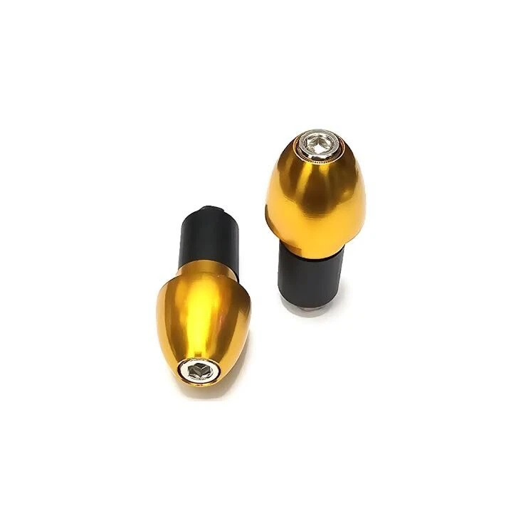 Stabilizzatori Contrappesi Bilancieri Manubrio Oro Universali per Moto Scooter - Immagine 2 di 4