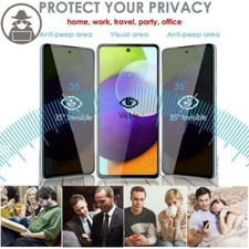 Tempered Glass Privacy Anti-Spy Screen Protector For OppoA54s A77 A8 A9x A58 F11