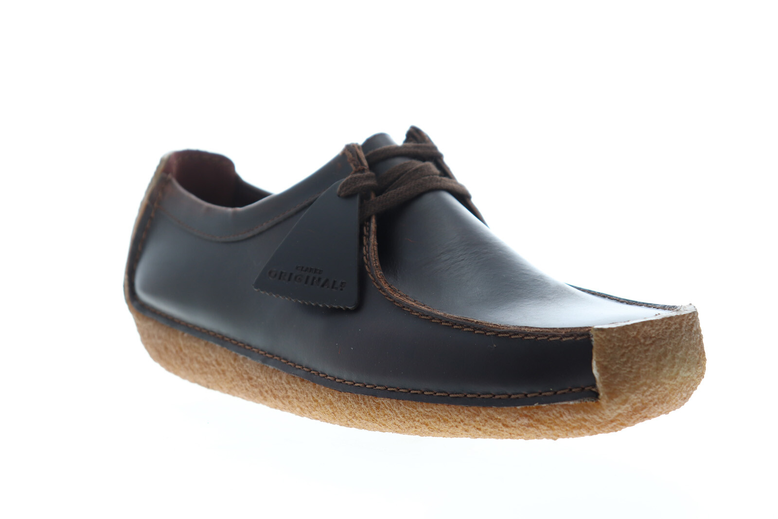 clarks brown slip on shoes