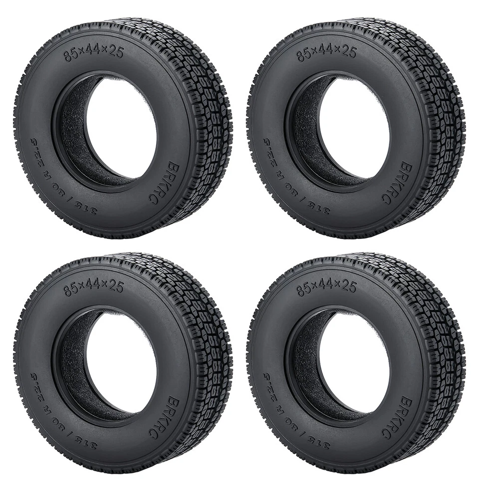 2/4PCS 22mm/25mm Gummireifen Radreifen für 1/14 Tamiya Tractor Truck RC Car - Bild 3 von 4