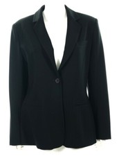 Jones New York Platinum 120630 Womens Black Long Sleeves Blazer Jacket Size 10
