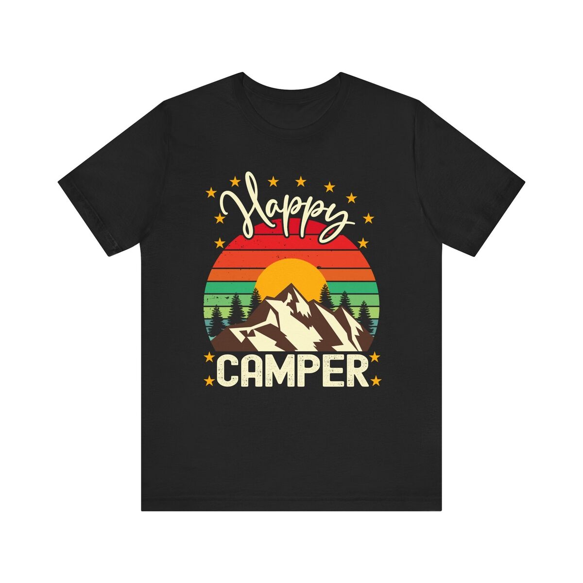Happy Camper T-Shirt Camping Gift Shirt Happy Camper T-Shirt Camping Gift Shirt