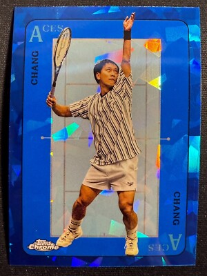 Michael Chang 2021 Topps Chrome Sapphire Tennis Aces Insert Base