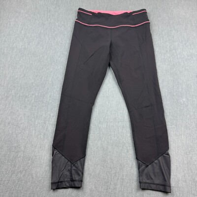 Lululemon Leggings Womens 6 Gray Pace Queen 25'' Reflective Stretch Yoga Gym Pant