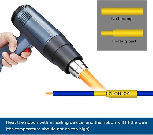 Compatible Heat Shrink Tube for Brother HSe-231 221 251 621 Label Tape 6-24mm - Picture 2 of 23