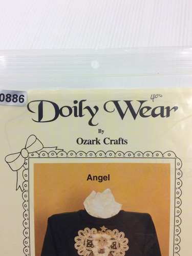 Doily Craft Pattern Angel for Shirt or Home Decor 1994 Ozark Crafts - Bild 2 von 7