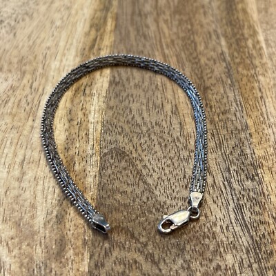 Sterling intricate beacelet made in Italy IBB