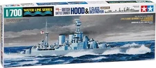 British Battle Cruiser Hood & E Class Destroyer - 1:700 Scale Ships - Tamiy