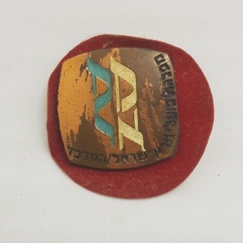 Pin metal brass brooch Israel Mapai Workers' Party of the Land of ...