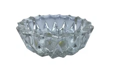 Glass Approx 4.5” Round Smoking Ashtray Indoor/Outdoor
