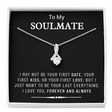 To Soulmate Necklace Gift For Girlfriend Wife Birthday Valentines Day Christmas