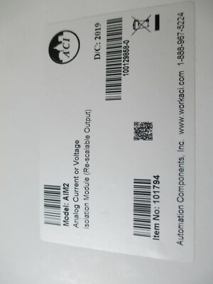 Automation Components AIM2   Isolation Module  NEW!