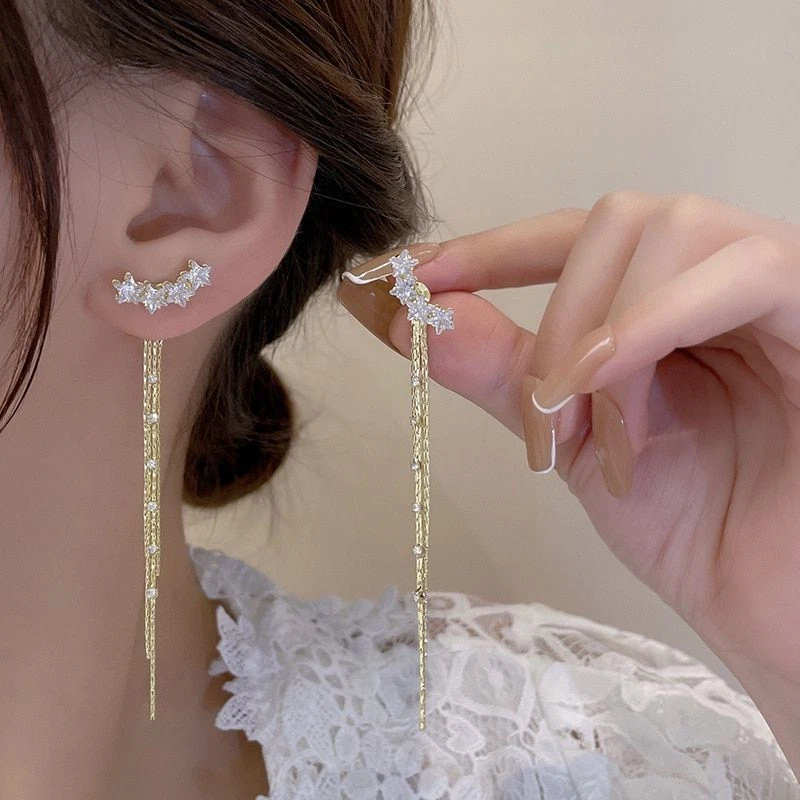 Buy Wholesale China Fashion Crystal Ear Cuff Earrings & Crystal