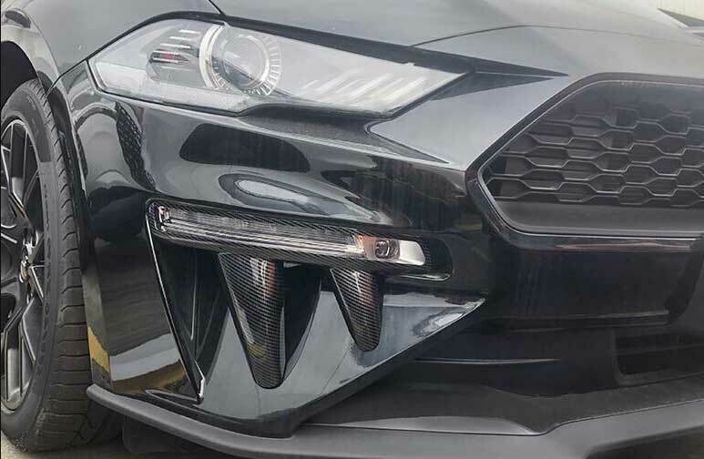 KARPAL LED Fog Light For 2018-2023 Ford Mustang – Driver Side LH, Clear Lens, Black Housing (Replaces JR3Z13201C)