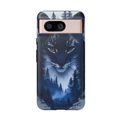 Blue Bobcat Wilderness Cat - Phone Ink Cover Case for iPhone, Galaxy, Pixel - 第 142/281 張圖片