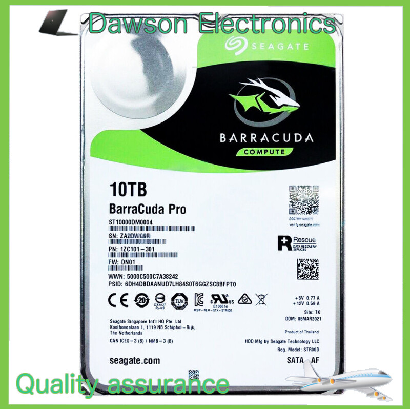 Seagate ST10000DM0004（HDD 3.5インチ 10TB） Amazon | Seagate 10 TB Barracuda Pro 7200rpm SATA 6 Gb / s