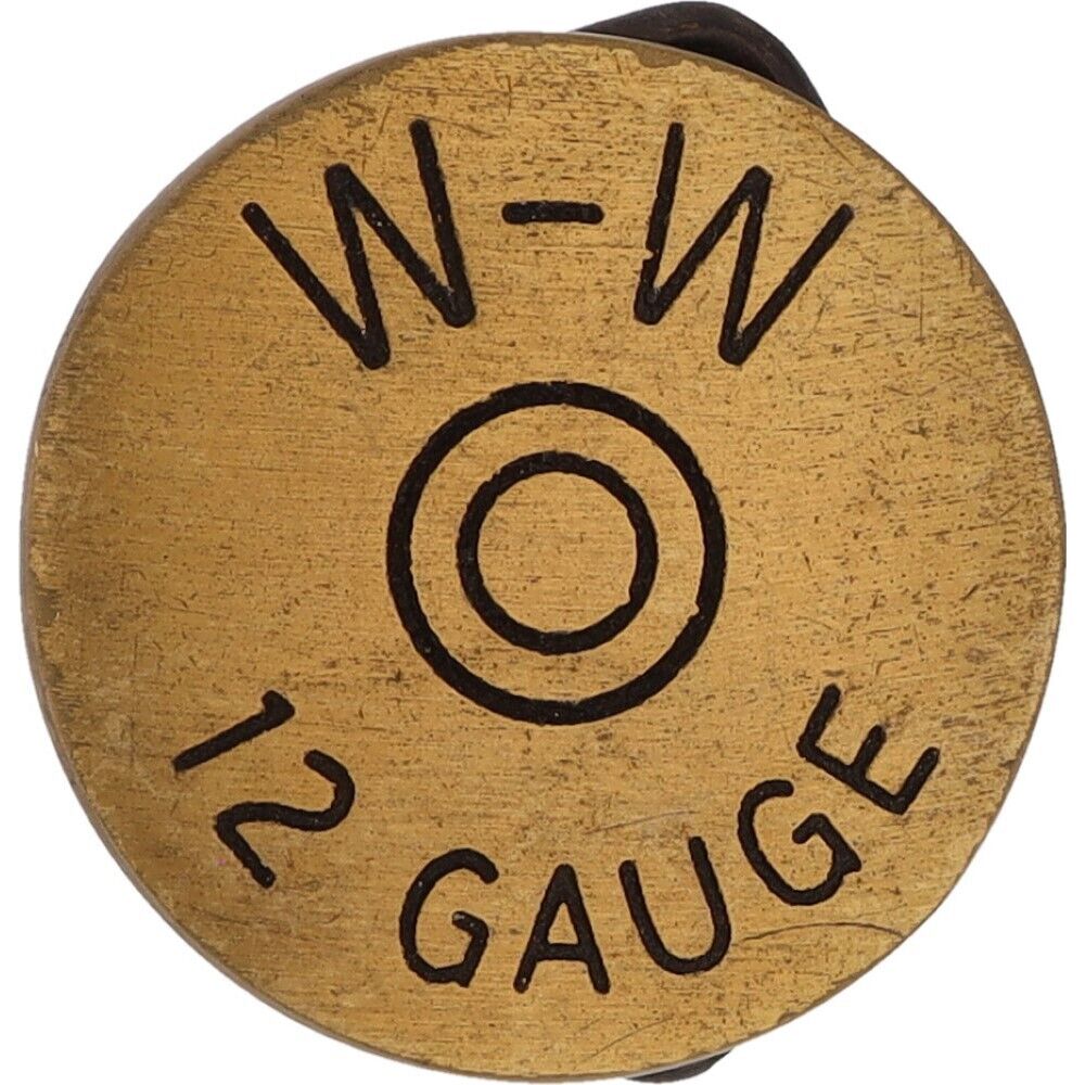 Brass W-W Winchester Western 12 Gauge Shotgun She… - image 1