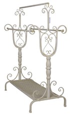 Towel Stand Shabby Chic Towel Holder White Antique Shelf