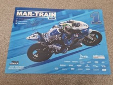 SIGNED JACK KENNEDY MAR-TRAIN BRITISH SUPERBIKES MOTO GP MOTORCYCLE 17X12" A3