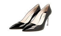 Luxus Miu Miu Pumps Schuhe 5I8630 Schwarz Lackleder Neu 40,5 41 Uk 7.5