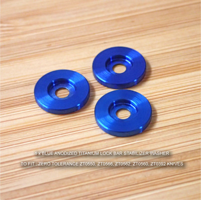 Zero Tolerance ZT0562 562 0562 ZT Knife Ti LBS Lock Bar Stabilizer Washer BLUE