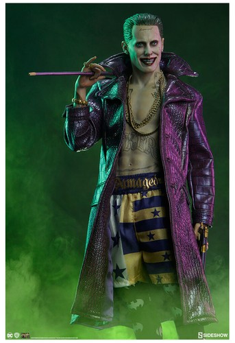 DC COMICS - Suicide Squad - The Joker Premium Format Figure 1/4 Statue Sideshow - Foto 2 di 12