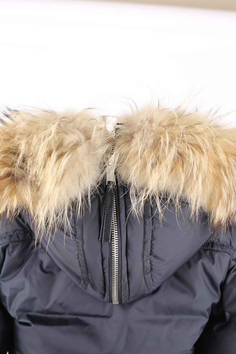 RARE Dsquared Fighting Dudes Coat Down Puffer Jacket Fur RARE Dsquared Fighting Dudes Coat Down Puffer Jacket Fur