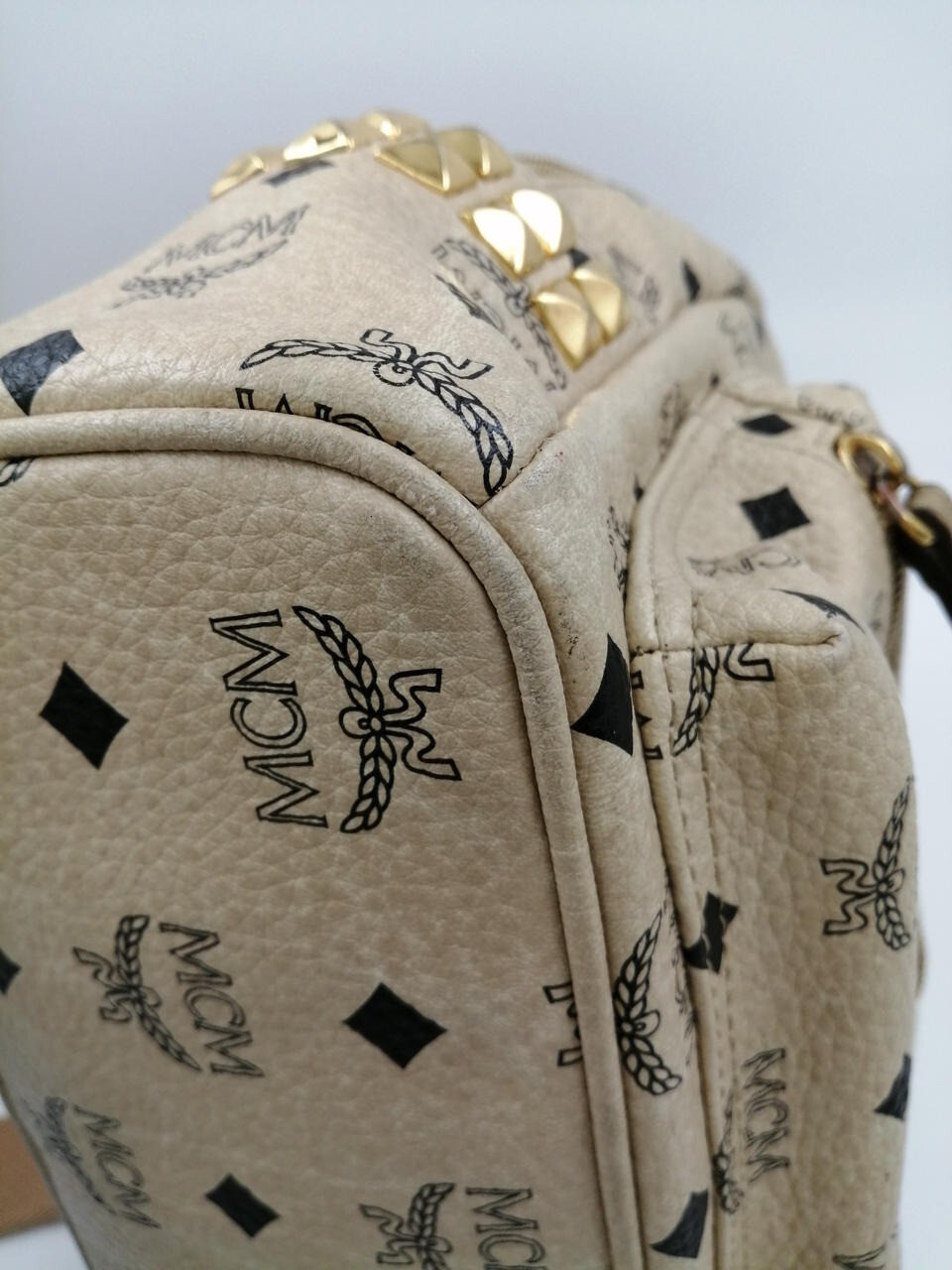 MCM Visetos Side Studs Backpack Monogram Backpack… - image 14
