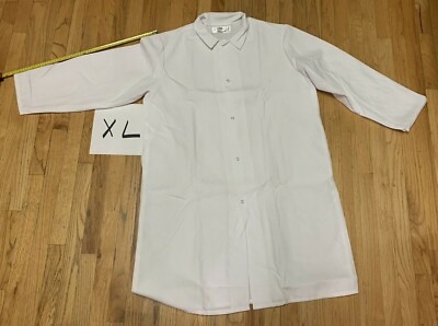 New AGI Gripper-Front Spun Polyester Pocketless Butcher/frock/gown Various Sizes