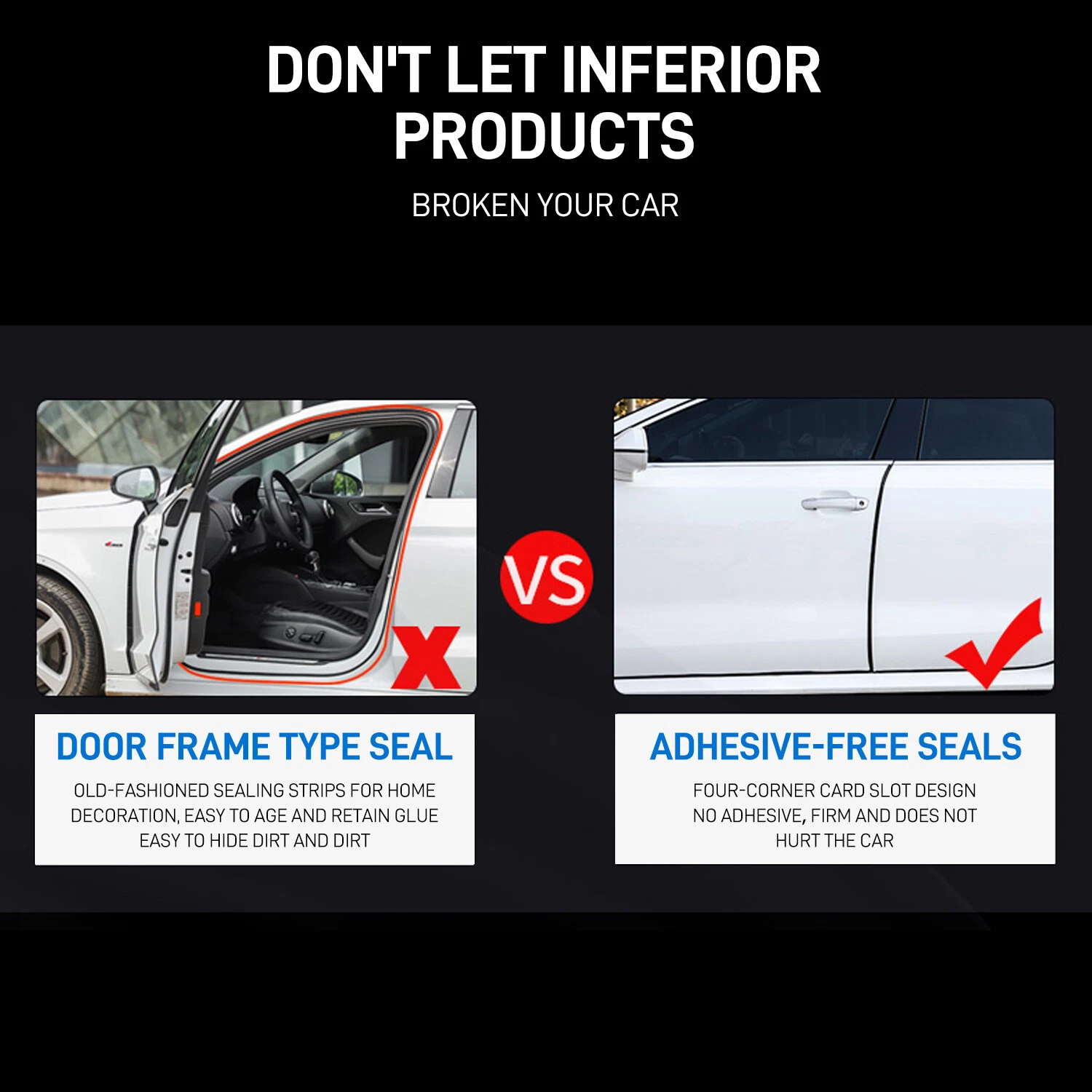 20ft U-Shape Car Door Edge Guard Molding Trim Rubber Edge Strip Seal Protector - Picture 4 of 15