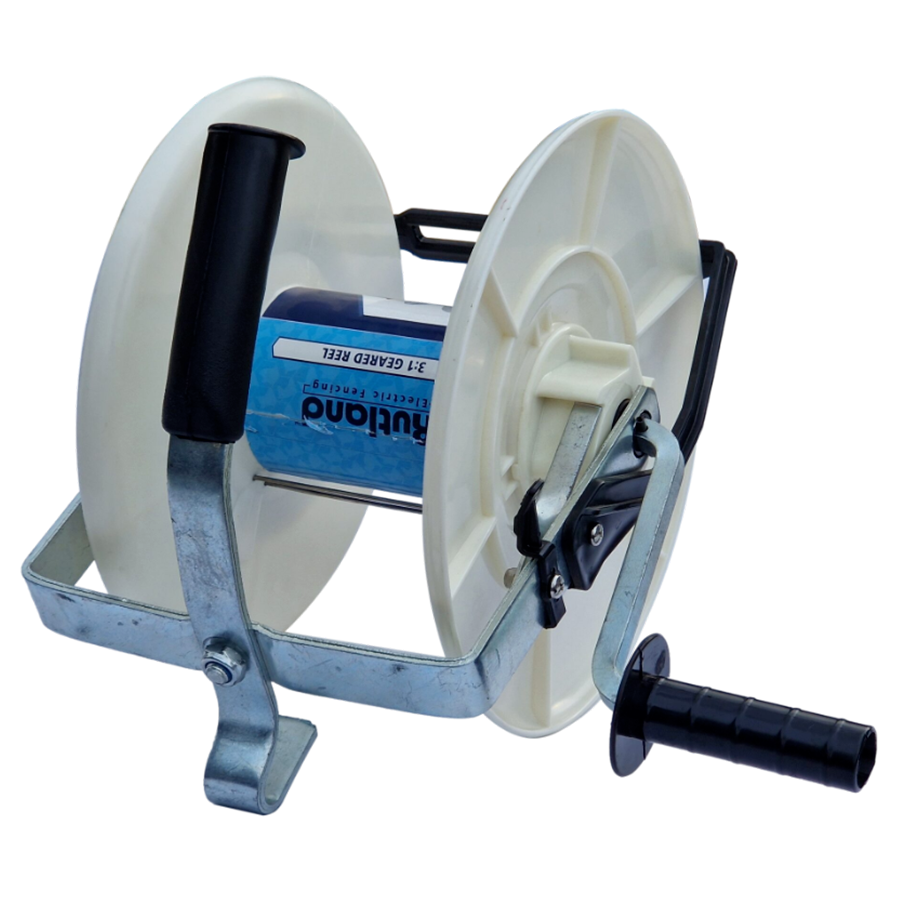 ELECTRIC FENCE GEARED REEL KIT Mounting Post 3 x Fencing Reels with