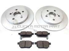 DISCHI E PASTIGLIE FRENO POSTERIORI 2 PER TOYOTA PRIUS 1.8 HYBRID 2009-2015
