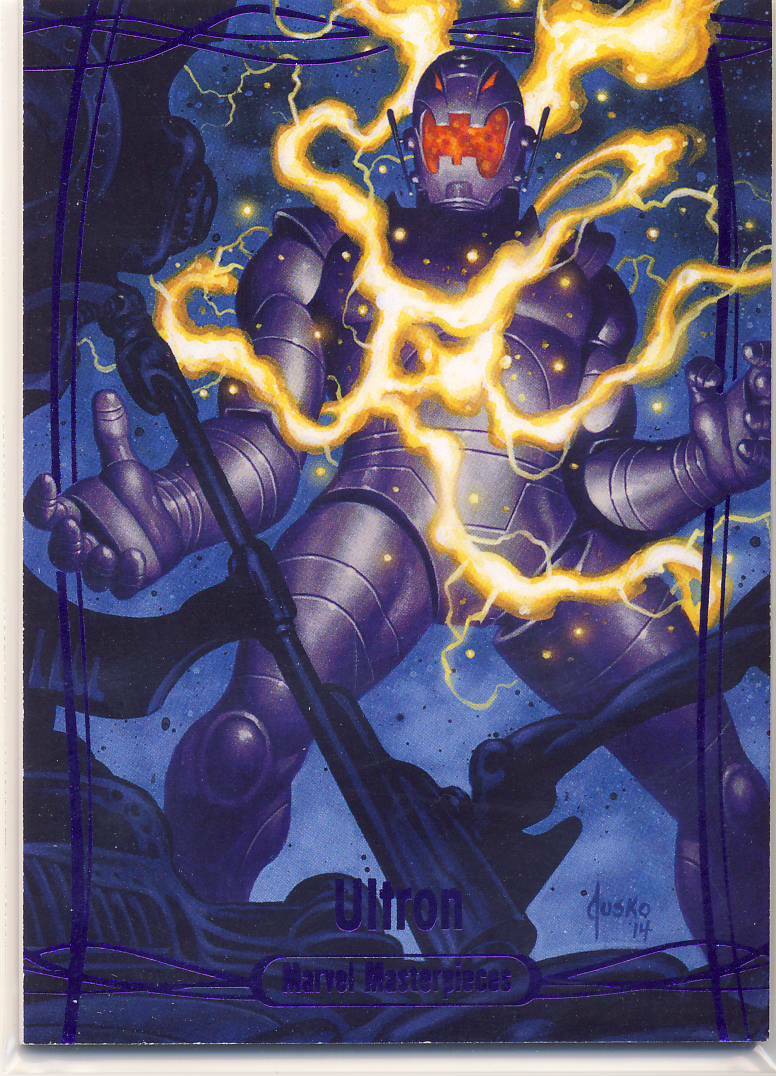 2016 Marvel Masterpieces Jusko Purple Parallel 67 Ultron 130/199