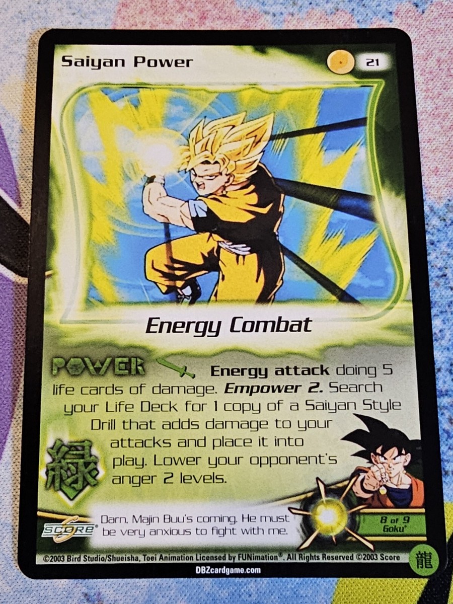Saiyan Power 2003 Score Limited Dragon Ball Z DBZ TCG #21 | eBay