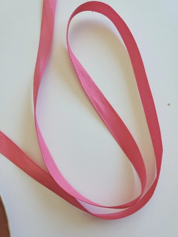 Single Face Satin Ribbon 100% Polyester, 3/8 " 25Yards/ Roll- pink Rose - Image 3 of 4