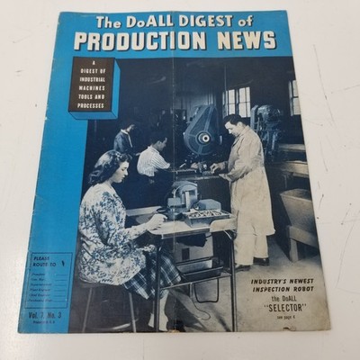 DoALL Digest of Production News 1953 Inspection Robot DoALL Selector Industrial