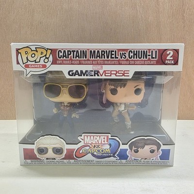 Funko Pop! Marvel vs. Capcom Infinite Captain Marvel vs. Chun-Li 2-Pack