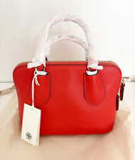 Tory Burch Poppy Satchel/Top Handle Zip Bag w Detachable Strap
