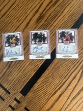 Lot (3) 2021 Premier RC Autographs, T.J Simmons, Brontae Harris, Feleipe Franks
