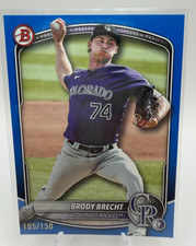 2025 Bowman Draft Brody Brecht Blue Border #/150 Rockies