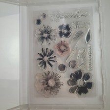 Stampin' Up - Impressions Abloom -Photopolymer Stamp Set - Retired 