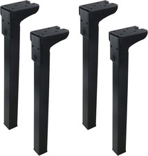 Furniture Legs, Folding Metal Table Legs, Adjustable Replacement Desk Legs for S